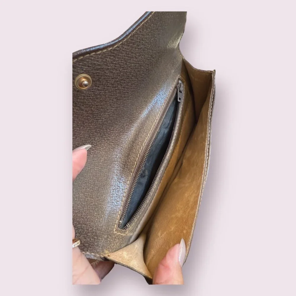 Vintage Gucci GG Canvas Pouch with Sherry Line - Picture 6 of 7